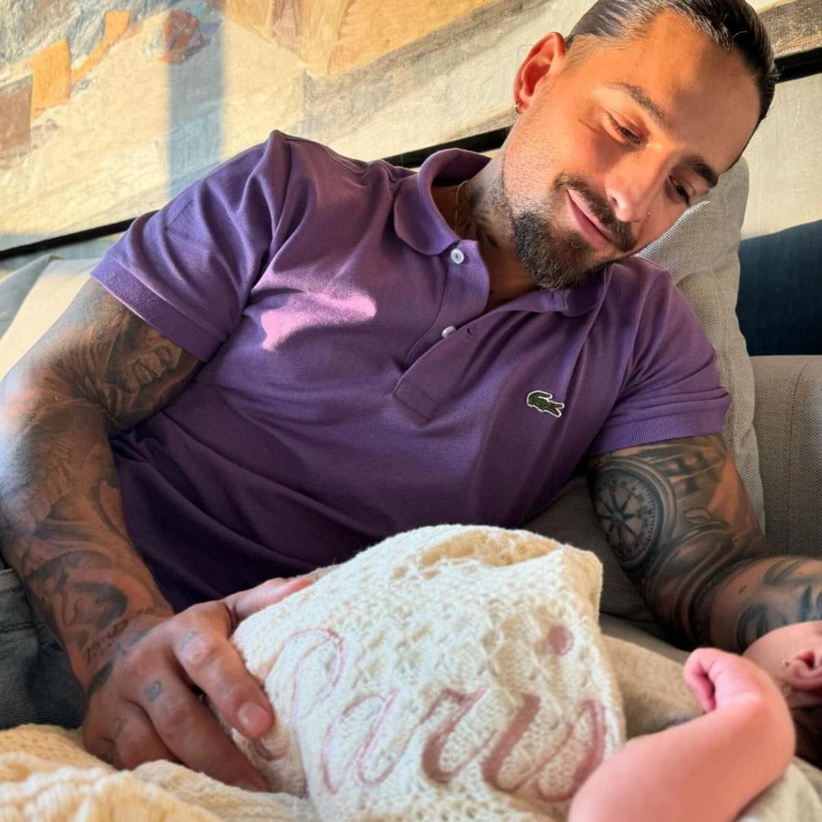 Maluma's first days as a dad
