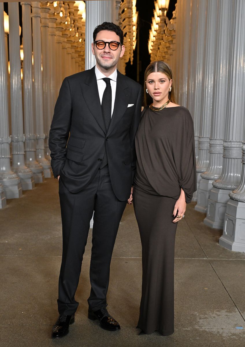  Elliot Grainge and Sofia Richie attend the 2024 LACMA Art+Film Gala at Los Angeles County Museum of Art on November 02, 2024 in Los Angeles, California. (Photo by Axelle/Bauer-Griffin/FilmMagic)