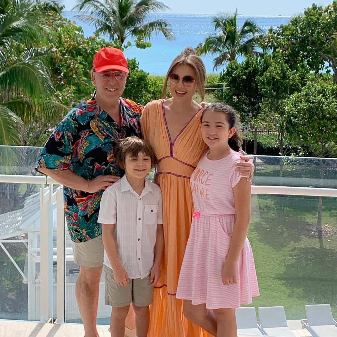 Thalia with her husband Tommy Motolla and their two children Sabrina and Matthew