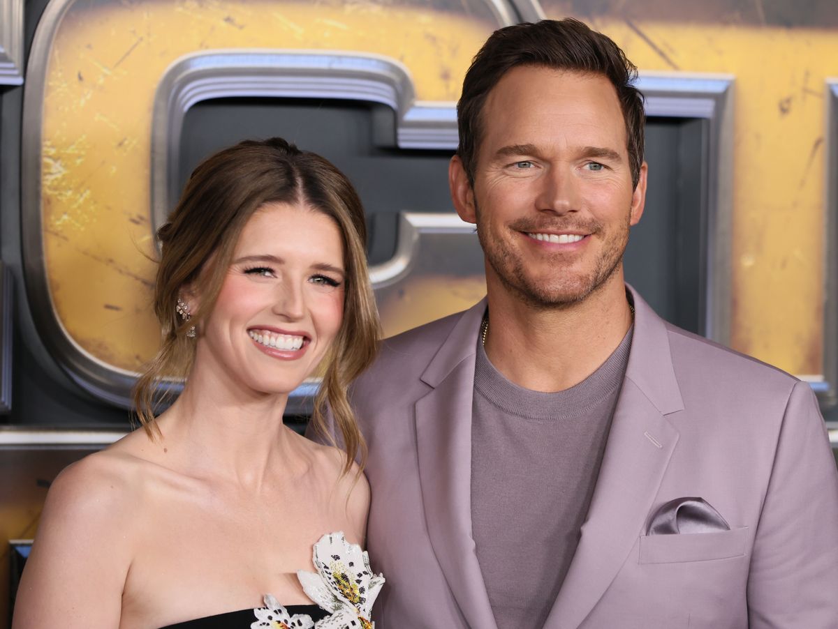 Katherine Schwarzenegger and Chris Pratt attend the world premiere of Netflix's "The Electric State" at The Egyptian Theatre Hollywood on February 24, 2025 in Los Angeles, California