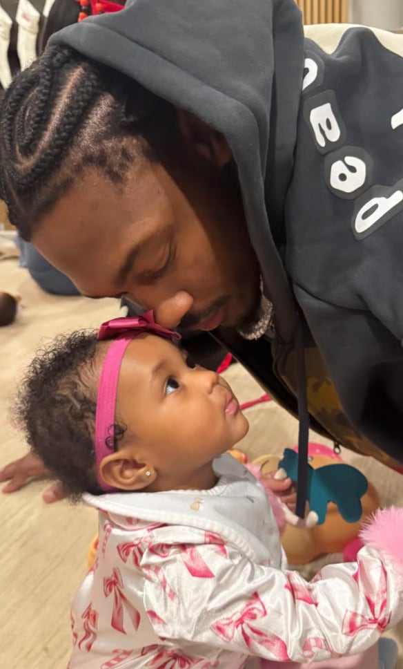 Stefon Diggs, who has children with other women, spent the holiday apart from Cardi and their newborn son, a situation that sparked online chatter.