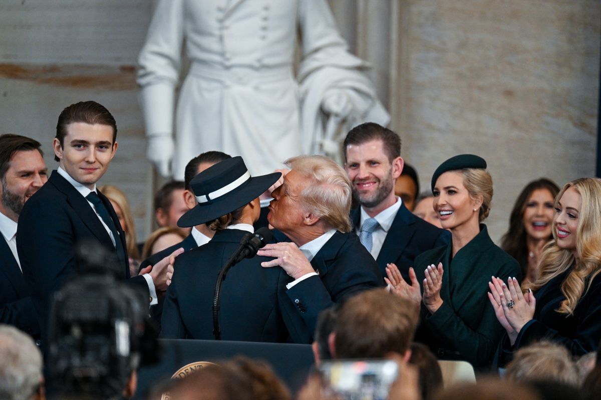 Barron Trump's playful moment with his sisters Ivanka and Tiffany after ...