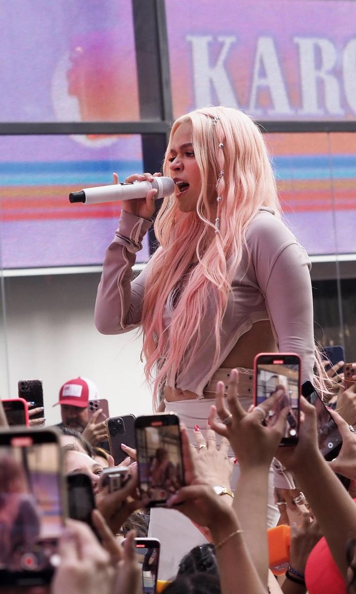 Karol G Performs On NBC's "Today"