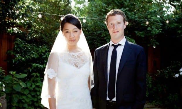 Mark and Priscilla got married in front of 100 guest at their California home.
Photo: Facebook/Mark Zuckerberg