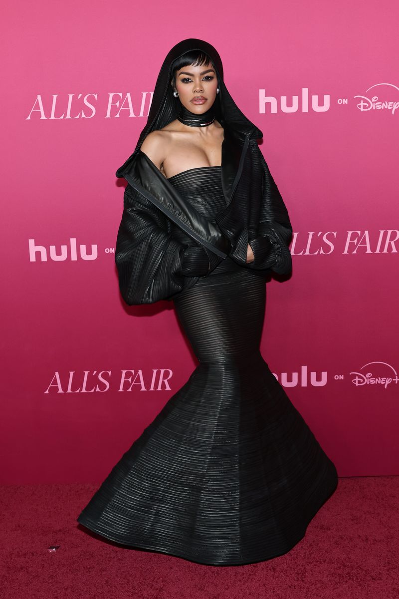 Teyana Taylor attends the World Premiere of Hulu's "All's Fair" at DGA Theater Complex on October 16, 2025 in Los Angeles, California. (Photo by Amy Sussman/Getty Images)
