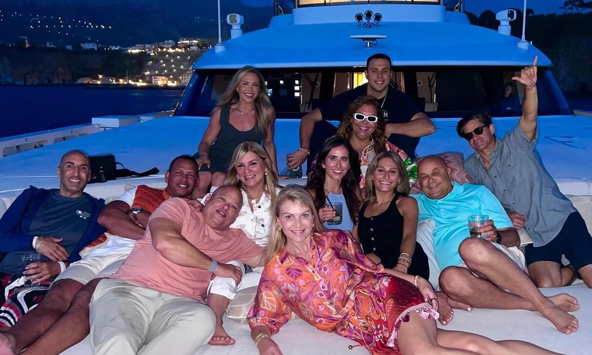 Alex Rodriguez, Kathryne Padgett and friends
