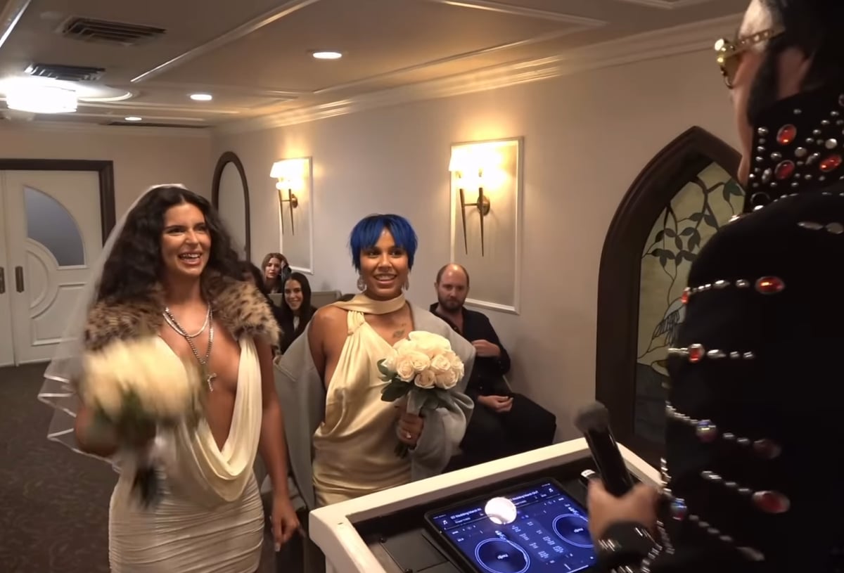 Nathy Peluso and Tokischa slipped into white looks, opting for daring, low-cut outfits that perfectly matched their bold personal styles. 