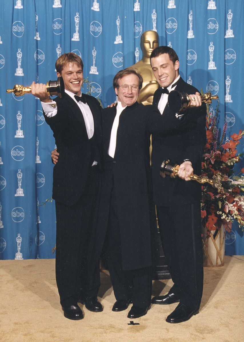 Matt Damon, Ben Affleck, and Robin Williams (GOOD WILL HUNTING)
