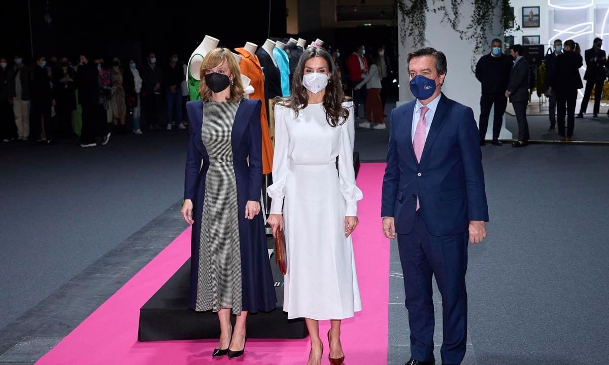 Queen Letizia of Spain Visits Mercedes Benz Fashion Week Madrid - March 2022