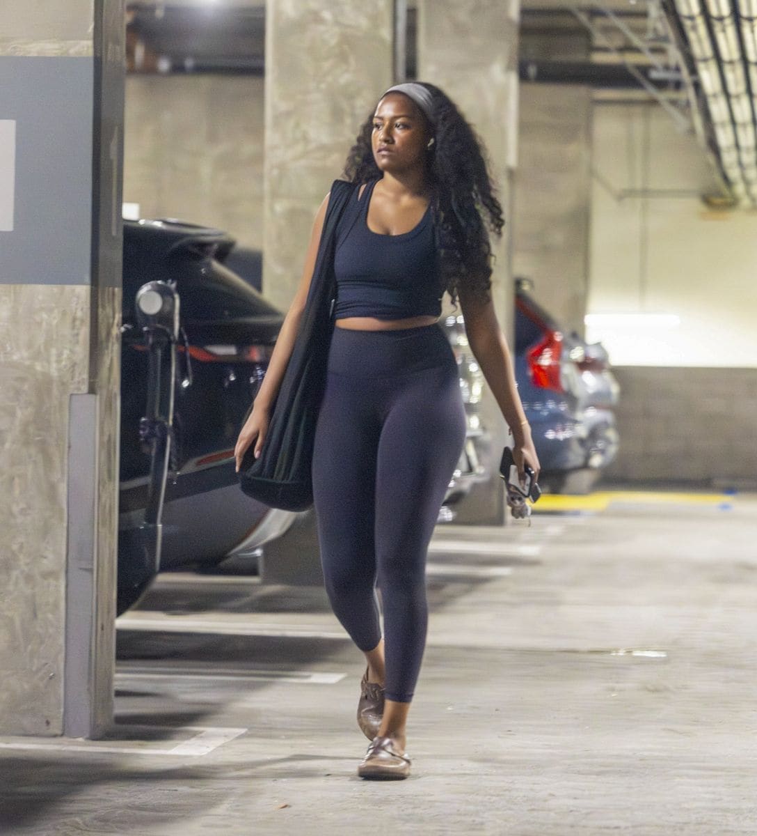 Sasha Obama shows off toned figure in stylish post-workout outfit