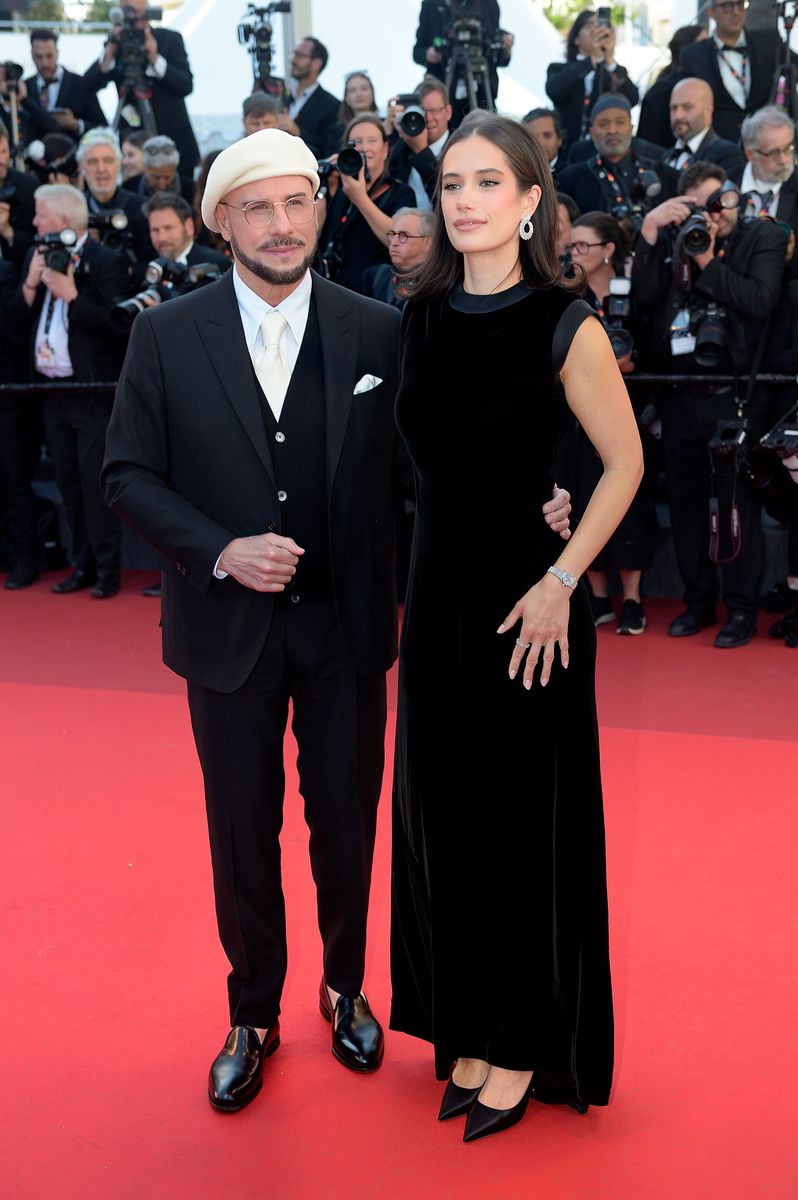 American Actor and Director John Travolta and his daughter, American Actress Ella Bleu Travolta, at Karma Red Carpet during Cannes Film Festival 2026