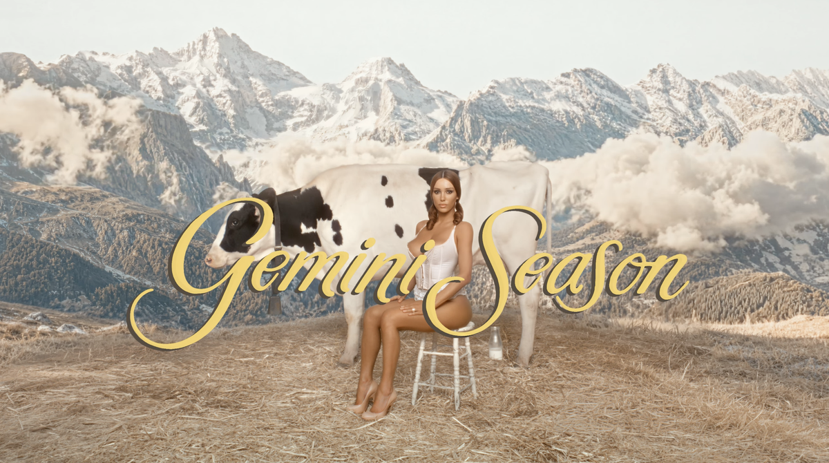 Bianca Censori’s directorial debut features her in a skimpy outfit while milking a cow