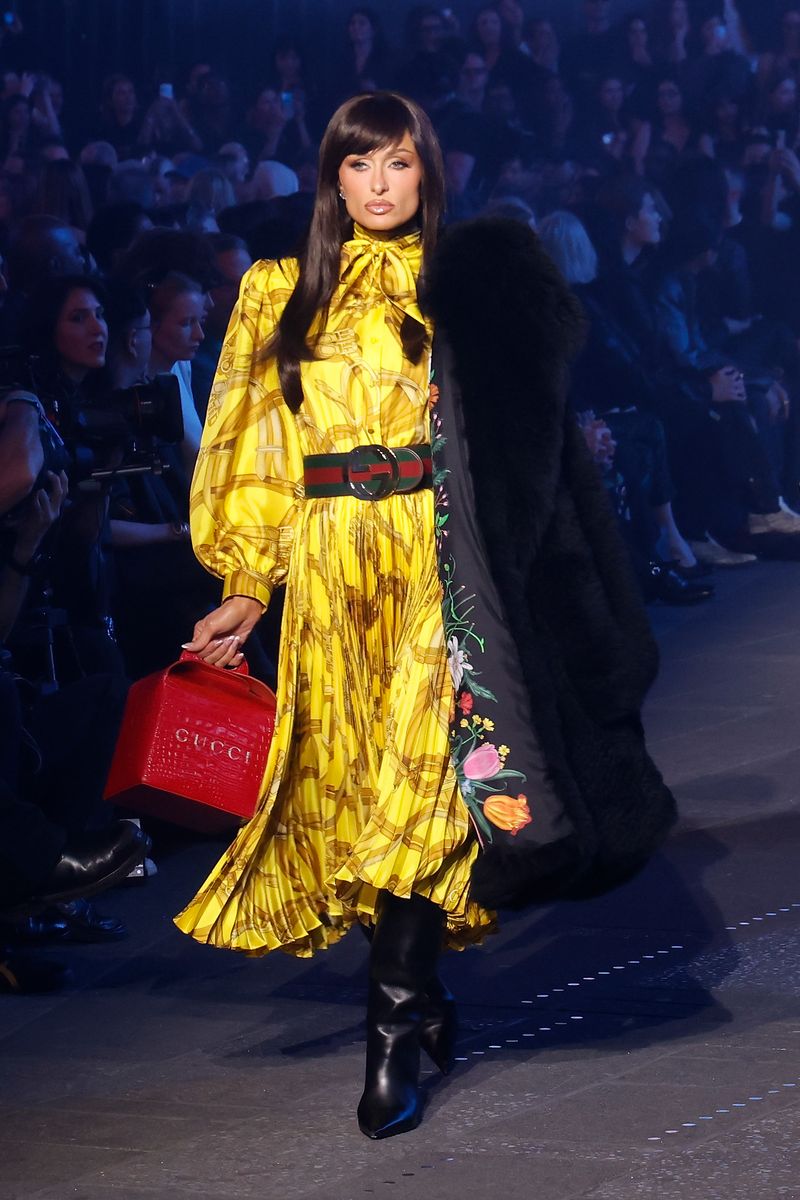 Paris Hilton walks the runway at Guccicore: Gucci Cruise 2027