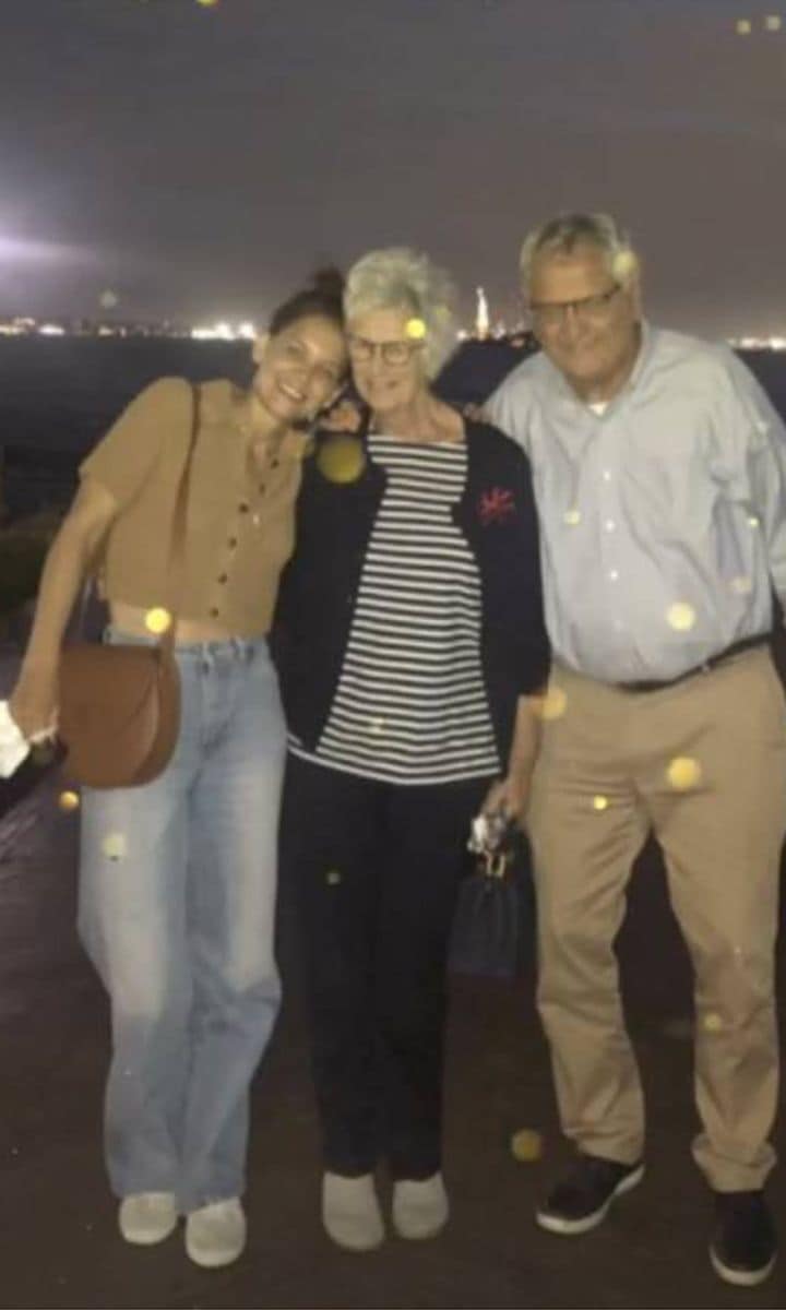 Katie Holmes and parents