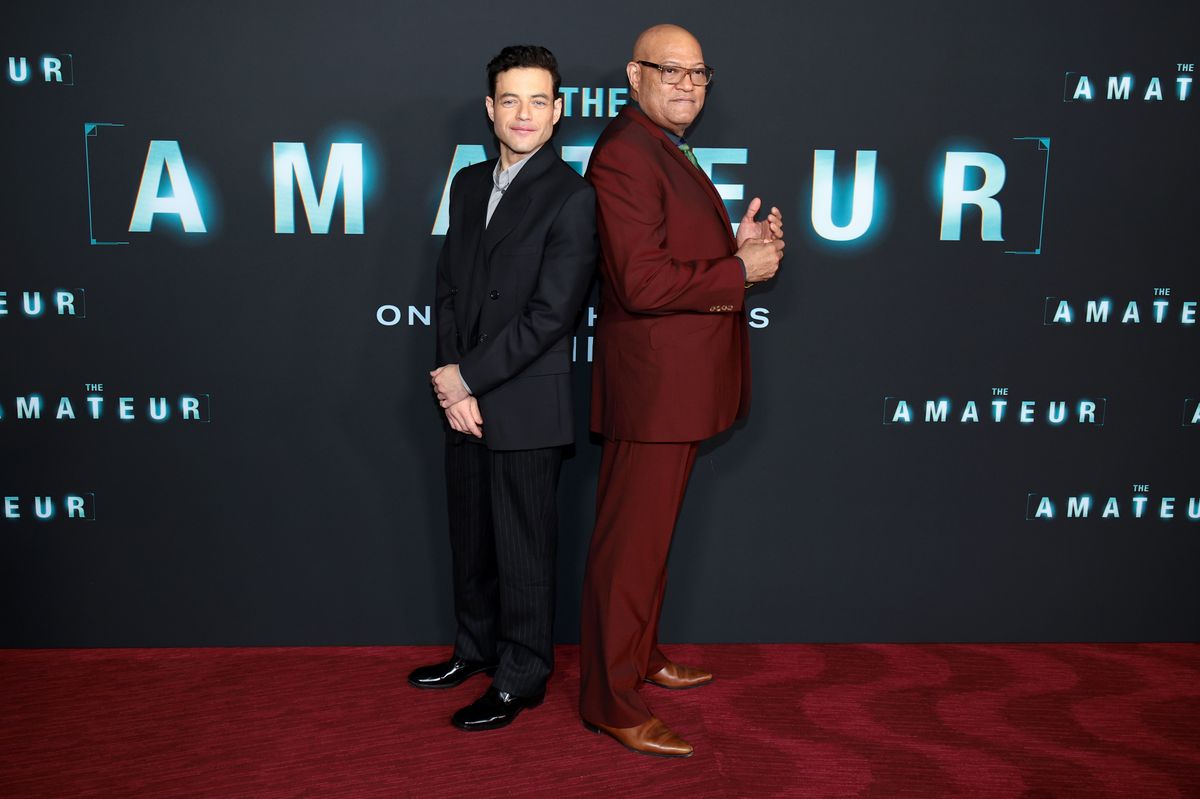 Rami Malek and Laurence Fishburne 