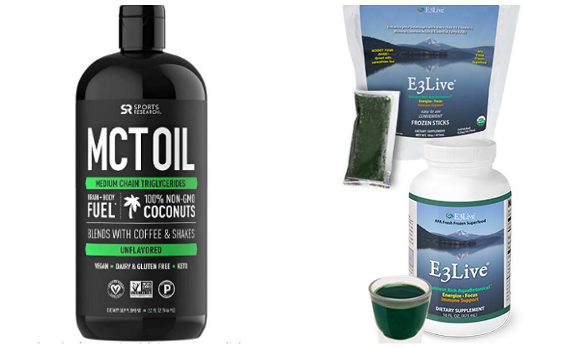 Sports Research Mct Oil and E3Live BrainON