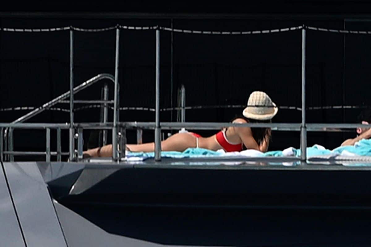 Kylie Jenner and Hailey Bieber wear bikinis in Miami