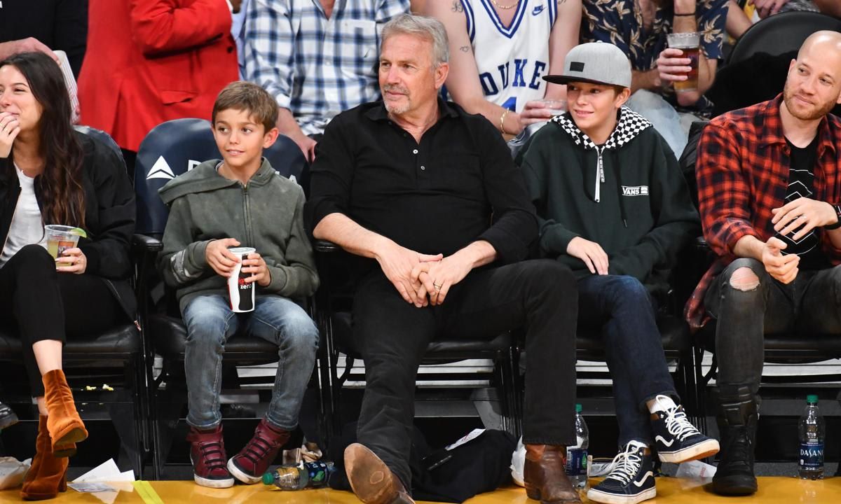 Celebrities At The Los Angeles Lakers Game