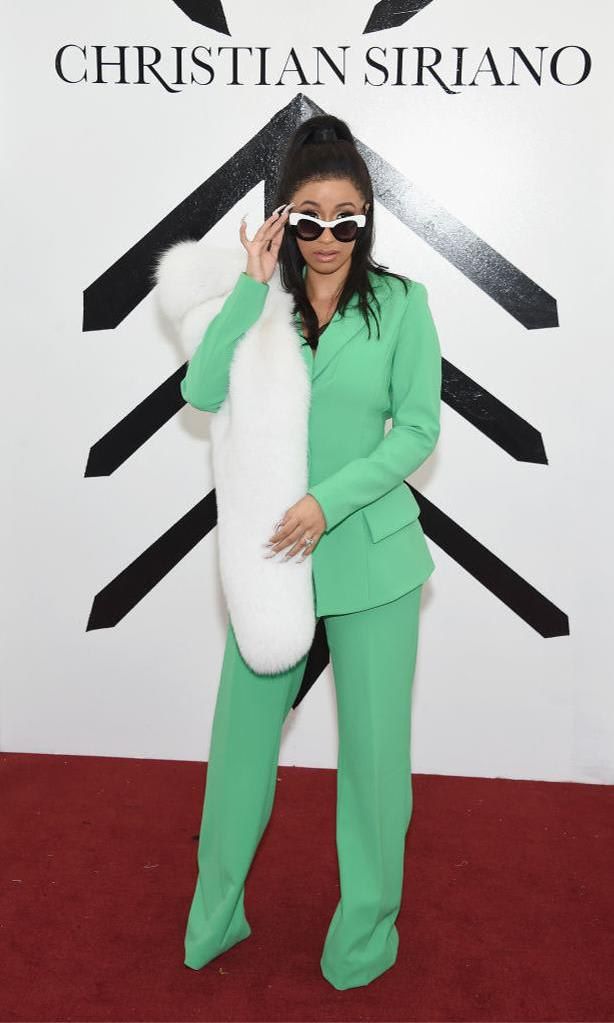 Cardi B en Christian Siriano NYFW 2018