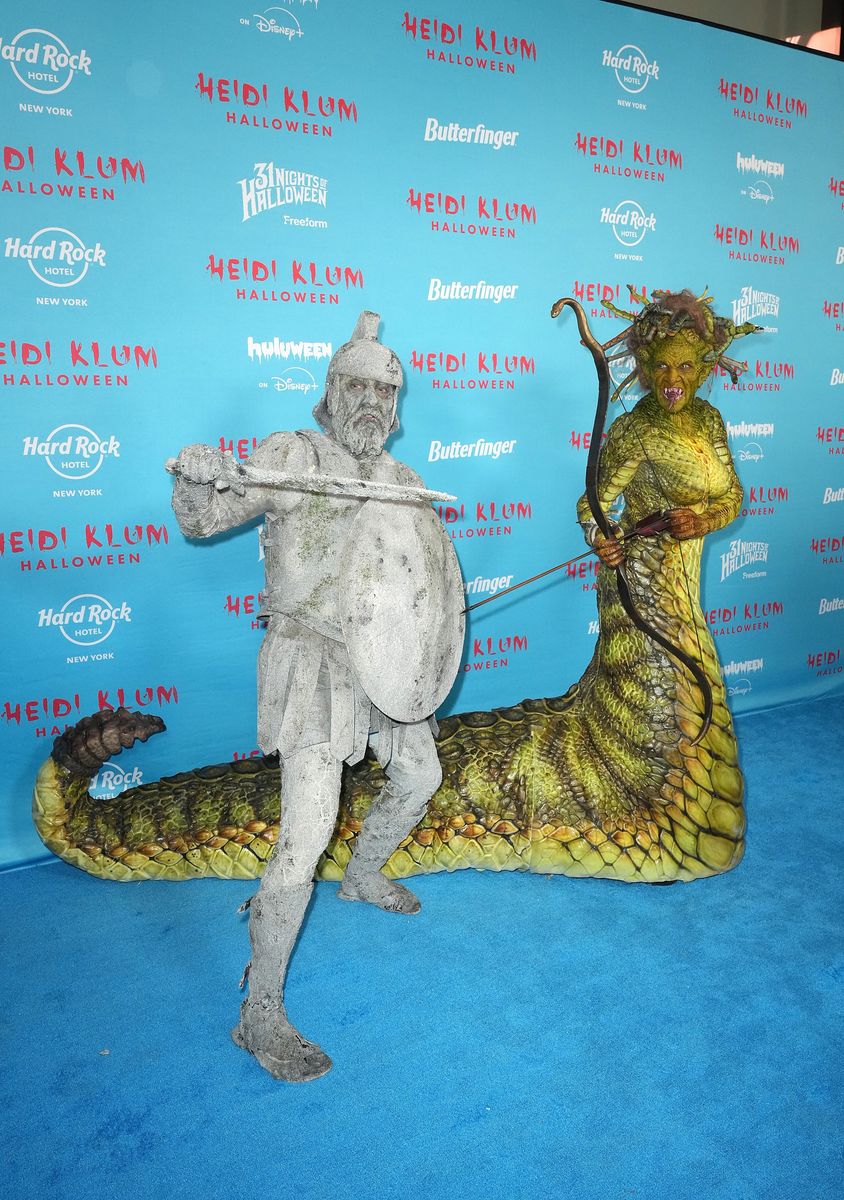 Tom Kaulitz and Heidi Klum at Heidi Klum's 24th Annual Halloween Party held at the Hard Rock Hotel New York on October 31, 2025 in New York