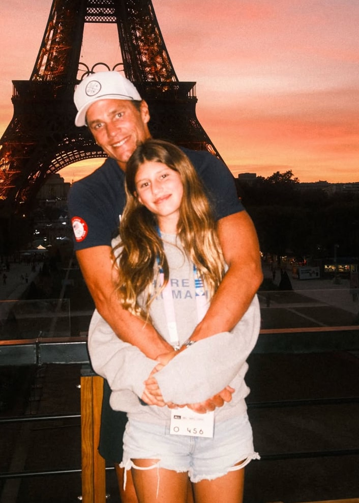 Brady praised his daughter’s work ethic in both school and sports, adding, "You put your heart into everything you do."