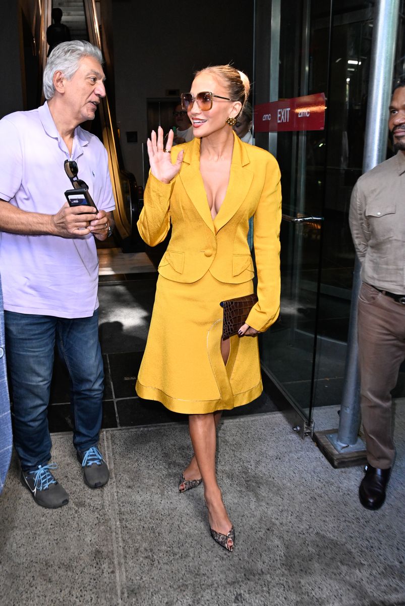 Jennifer Lopez is seen on October 06, 2025 in New York City.
