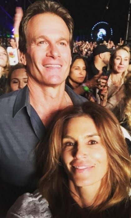 The gorgeous pair enjoyed the Guns N' Roses set.
<br>
Photo: Instagram.com/CindyCrawford