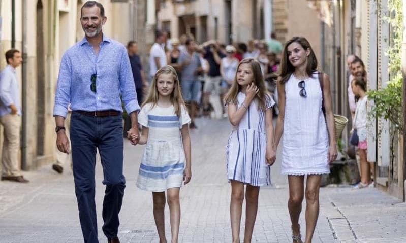 Spanish royals on vacation