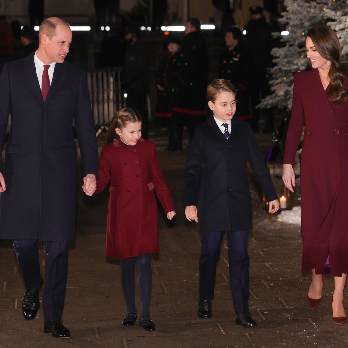 The Prince and Princess of Wales with Princess Charlotte and Prince George