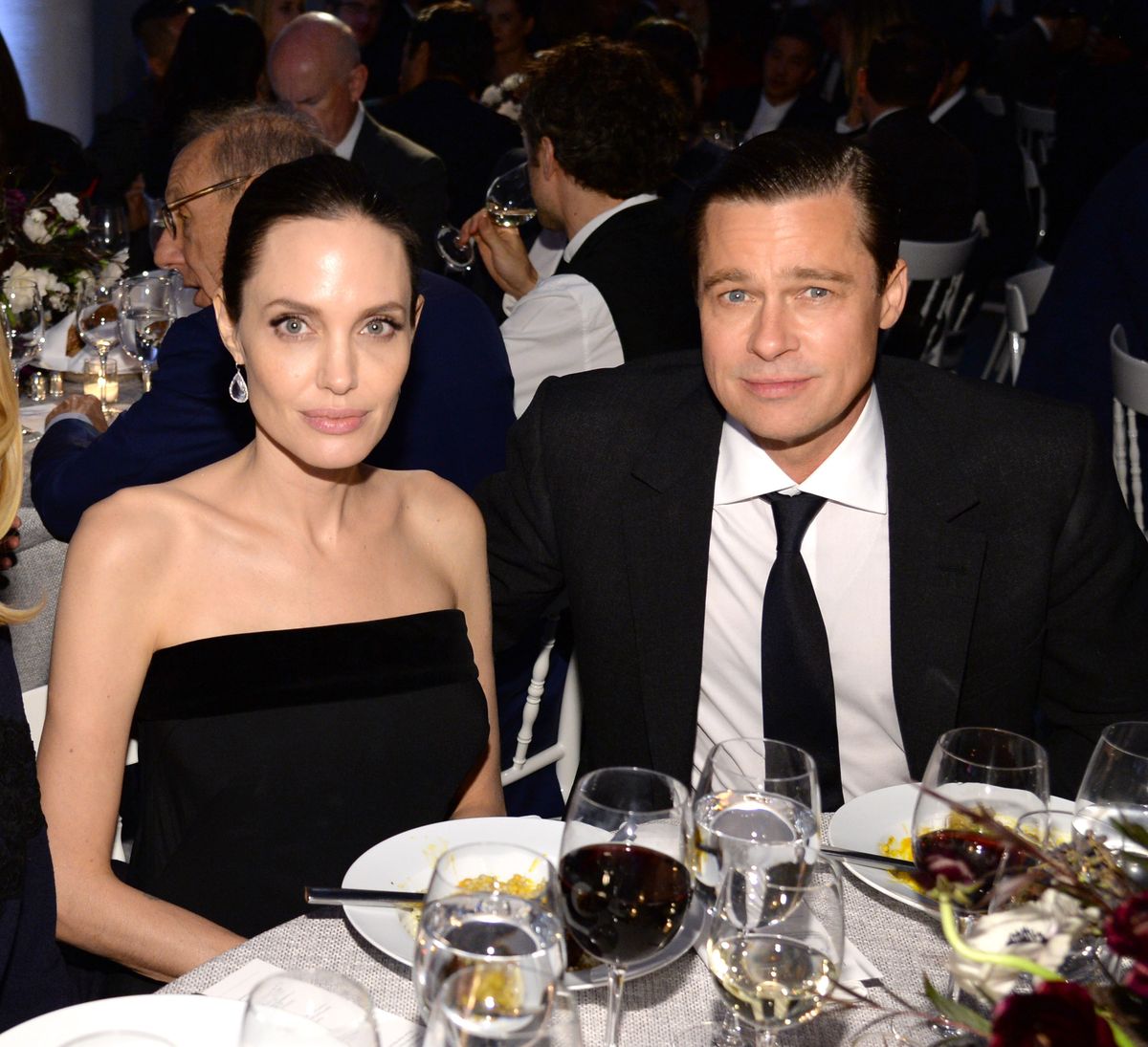 Angelina Jolie-Pitt and Brad Pitt attend  the WSJ. Magazine 2015 Innovator Awards at the Museum of Modern Art on November 4, 2015 in New York City.  (Photo by Kevin Mazur/Getty Images for WSJ. Magazine 2015 Innovator Awards)