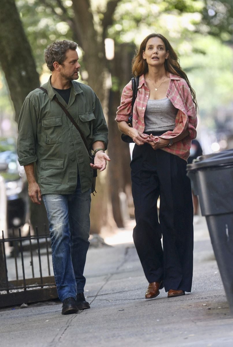 Katie Holmes and Joshua Jackson filming new movie in NYC