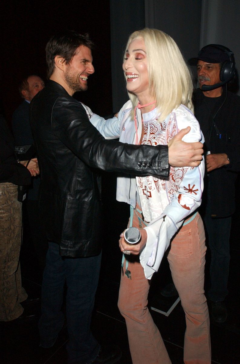 Cher and Tom Cruise in 2002