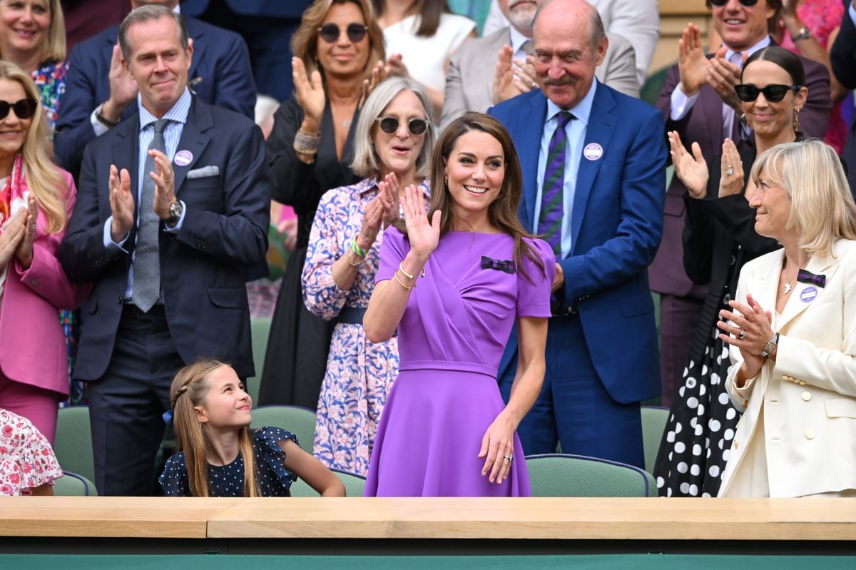 Princess Charlotte smiled at her mom as the Princess of Wales received a standing ovation