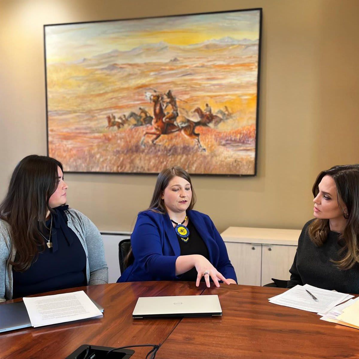 Angelina Jolie and daughter Zahara meet with lawmakers in Washington, D.C.