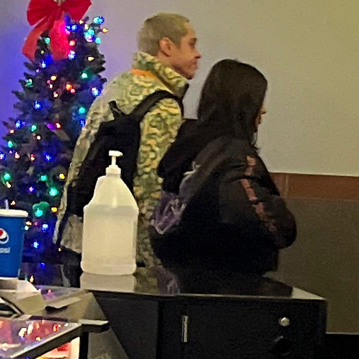 Kim Kardashian and Pete Davidson at the movies