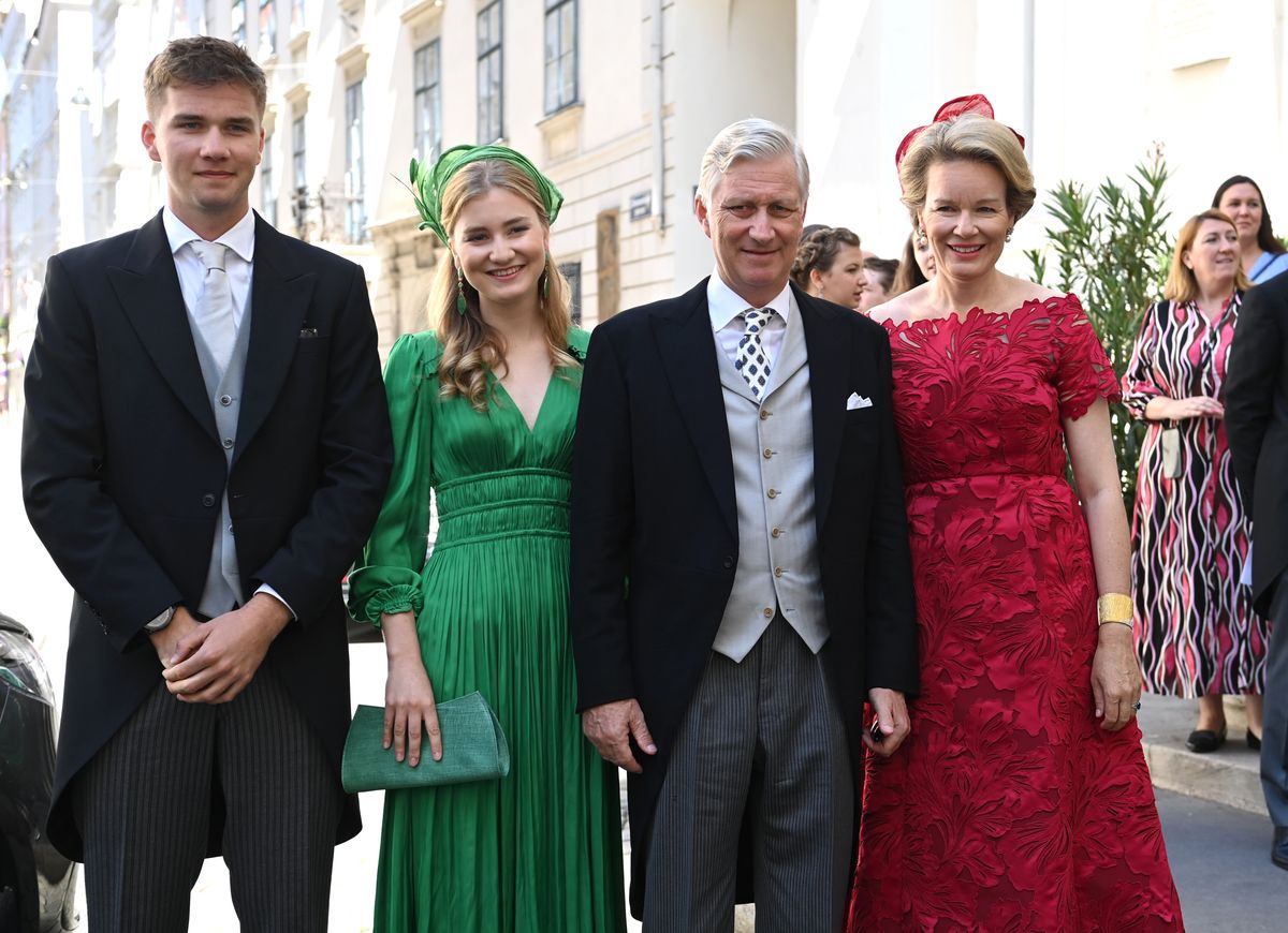 Prince Gabriel of Belgium, alongside his family, including Princess Elisabeth, King Philippe and Queen Mathilde