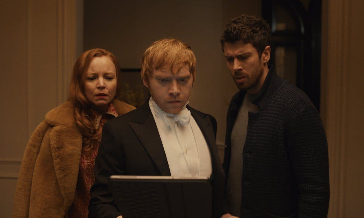 Lauren Ambrose, Rupert Grint and Toby Kebbell in “Servant.”