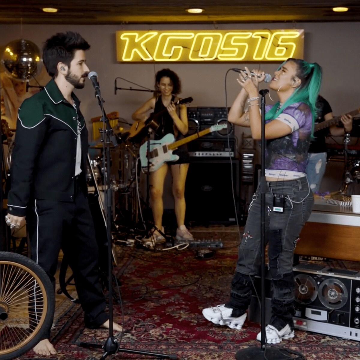 Karol G and Camilo