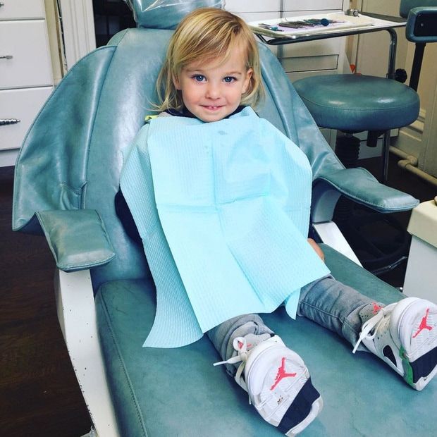 Olivia Wilde shared an adorable snap of her son Otis at the dentist.
<br>
Photo: Instagram.com/@OliviaWilde