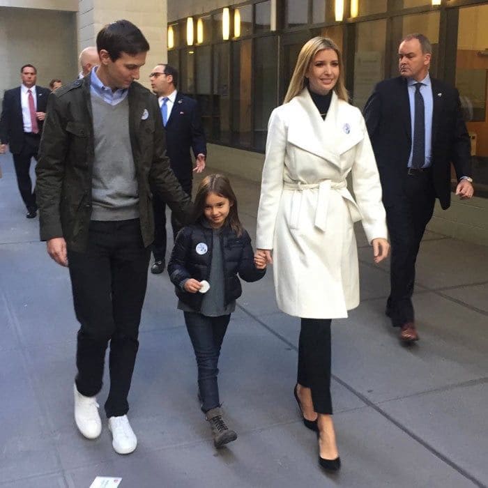 A family that votes together, stays together! Ivanka and her husband Jared brought their daughter Arabella to the voting polls in New York to vote for the family's patriarch Donald Trump. The businesswoman commemorated the moment with a photo on Instagram, writing "Such a surreal moment to vote for my father for President of the United States. #ElectionDay #MAGA."
Photo: Instagram/@ivankatrump