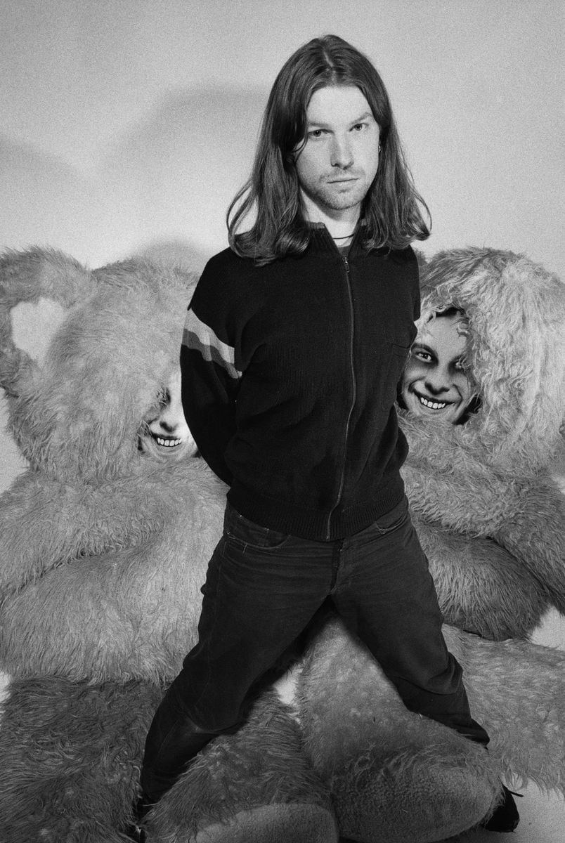 English electronic musician and composer Aphex Twin (Richard James), circa 2000.