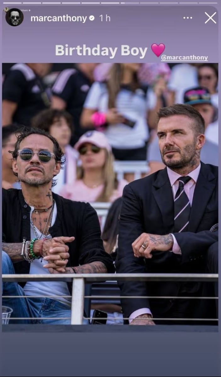 David Beckham and Marc have been friends for years