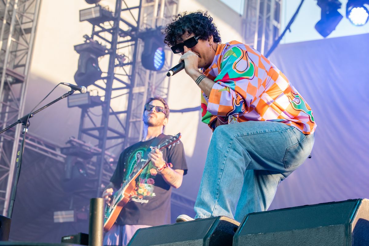 Alberto Montenegro of Rawayana band performs as part of the 2024 'Tecate Pal'Norte' Festival 