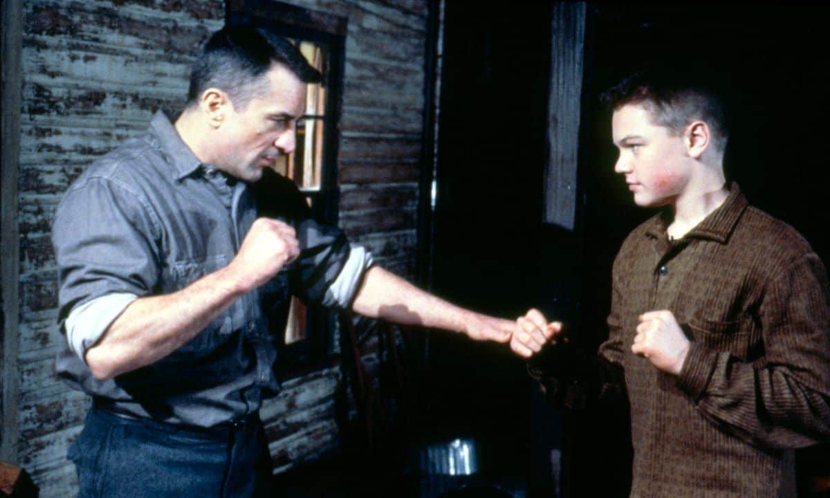 On the set of This Boy's Life