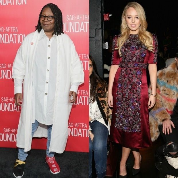 The first daughter accepted Whoopi's invitation to sit next to her at a fashion show.
Photos: Getty Images