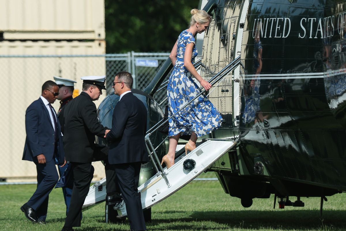 Natalie Harp has become a familiar presence at President Trump’s side and is considered a member of his inner circle.