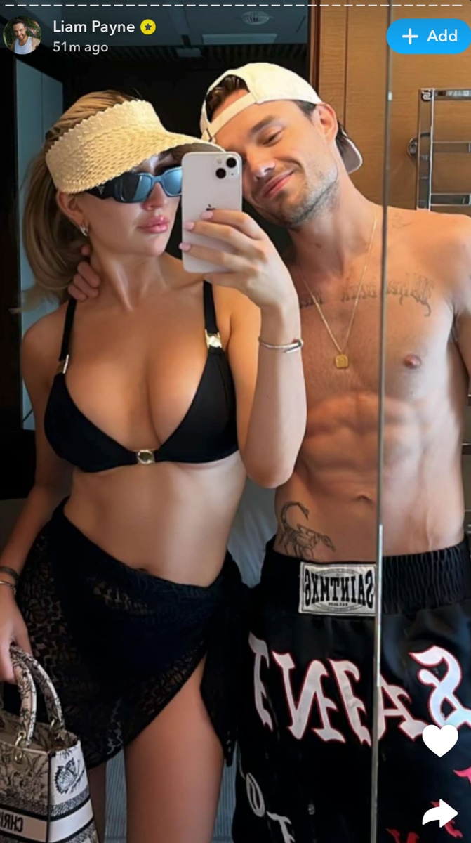 Liam's snapchat shared a photo with Kate just an hour before his death was announced 