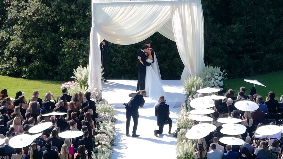 
Demi Lovato looked straight out of a fairytale as she tied the knot to Jordan Lutes on Sunday in Santa Barbara, CA. Demi walked down the aisle in a stunning Vivienne Westwood dress at the esteemed Clark Estate with an intimate crowd of under 100 guests for the afternoon ceremony. 