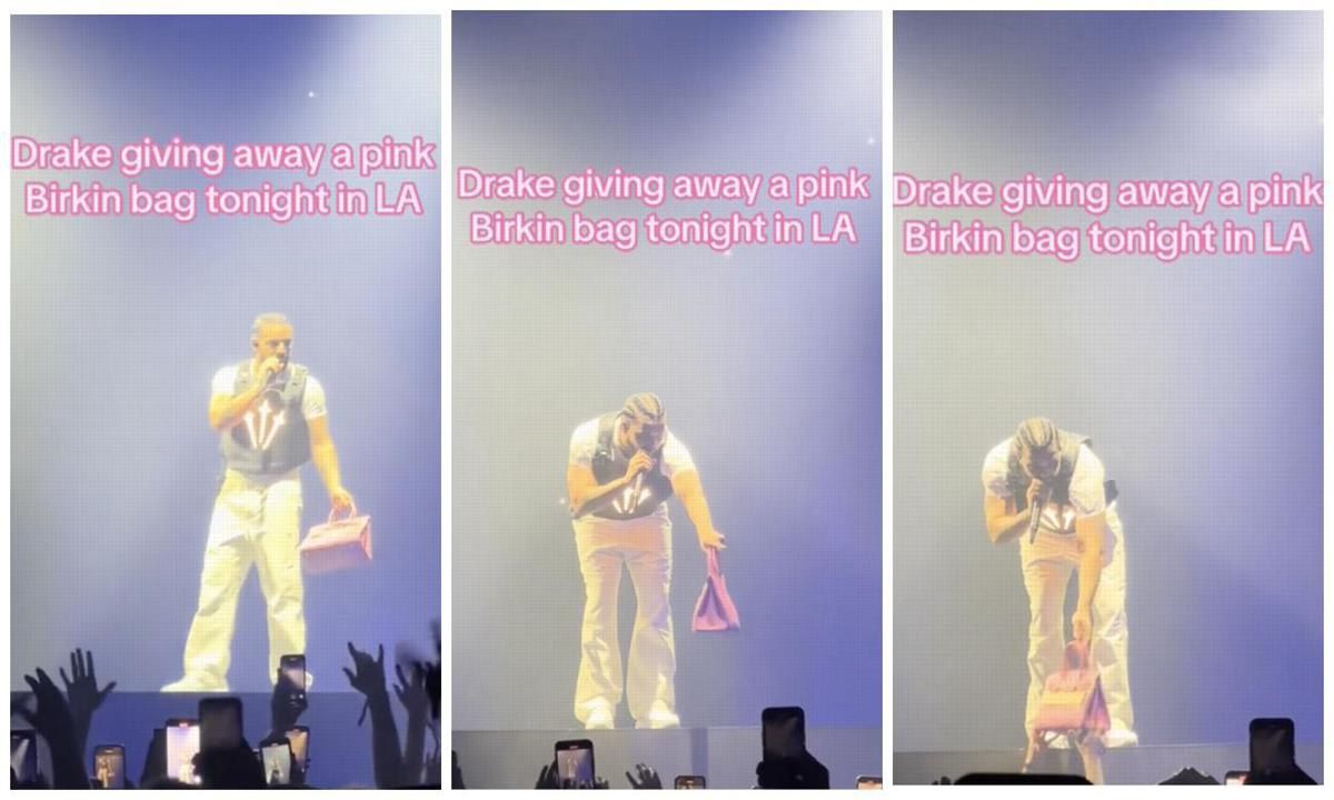 Drake shocks fans as he gifts a Birkin Bag at his concert
