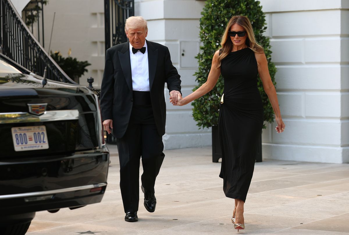 President Donald Trump and first lady Melania Trump